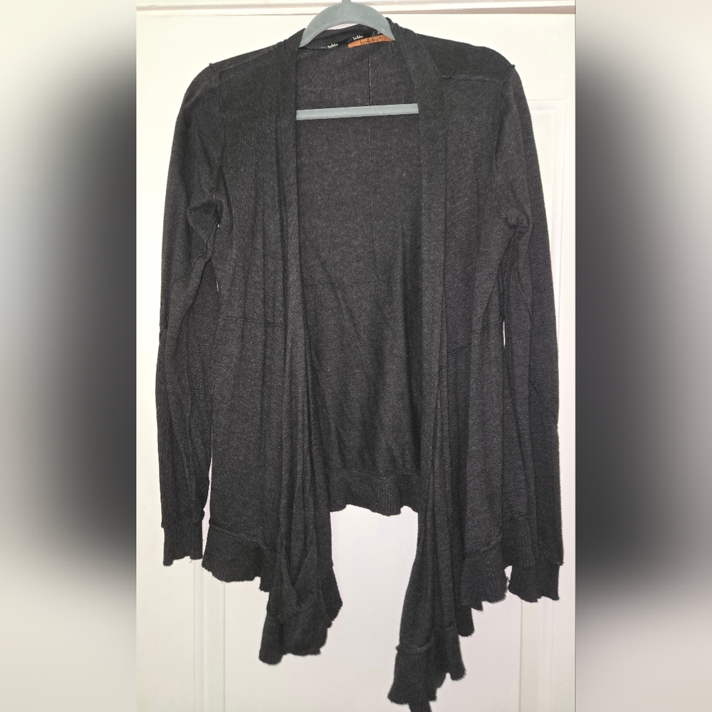 Belldini Women's Gray Open Front Cardigan M
